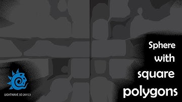 Lightwave 3D - Sphere with square polygons