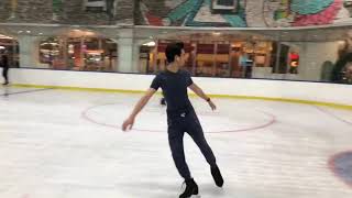 Figure Ice Skating : Axel and Double Salchow jump