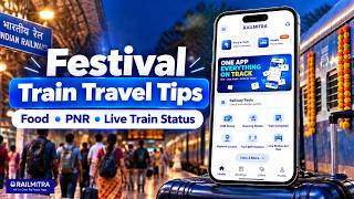 Festival Train Travel Tips | Food, PNR & Live Train Status | RailMitra #indianrailways #traveltips screenshot 3