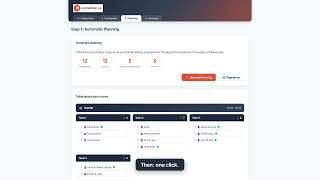Information Running Dinner Planner — seating plans, routes & table rotation in one click Update