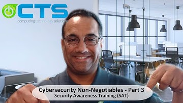 Cybersecurity Non Negotiables - Part 3