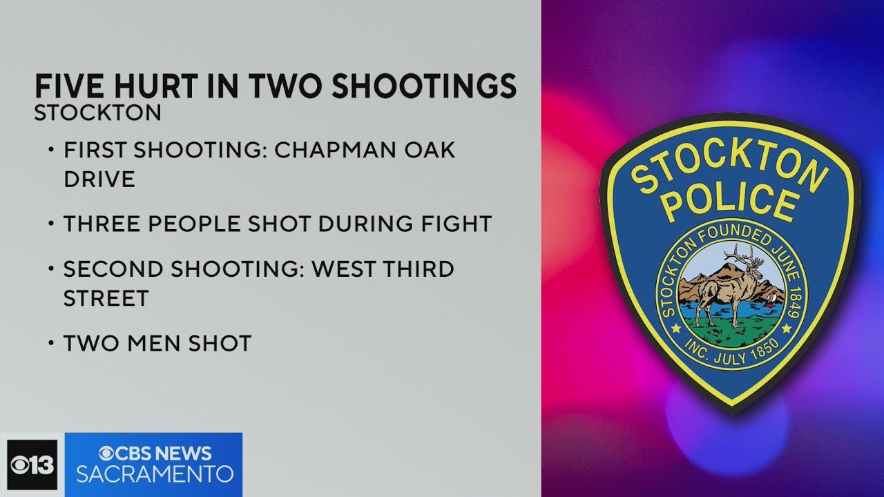 Stockton police on the search for suspects in 2 different shootings ...