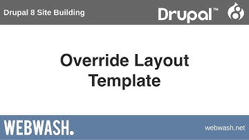 Drupal 8 Site Building, 10.5: Override Layout Template