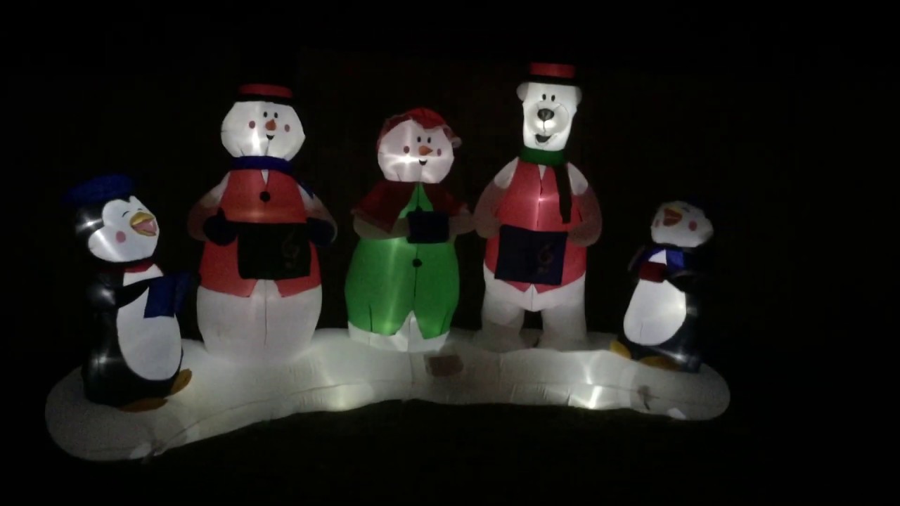 Gemmy Christmas Carolers Light Show YouTube