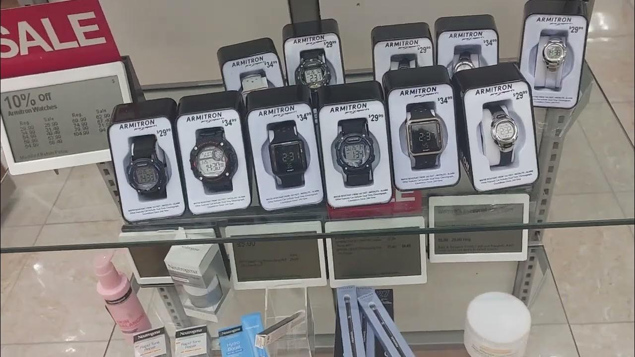 in Kohl's checking out Casio watches YouTube
