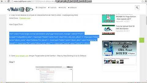 Tutorial Deface Poc Wp Dream Work 100%