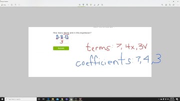 IXL 8th Grade- Identify terms and coefficients (V.10)