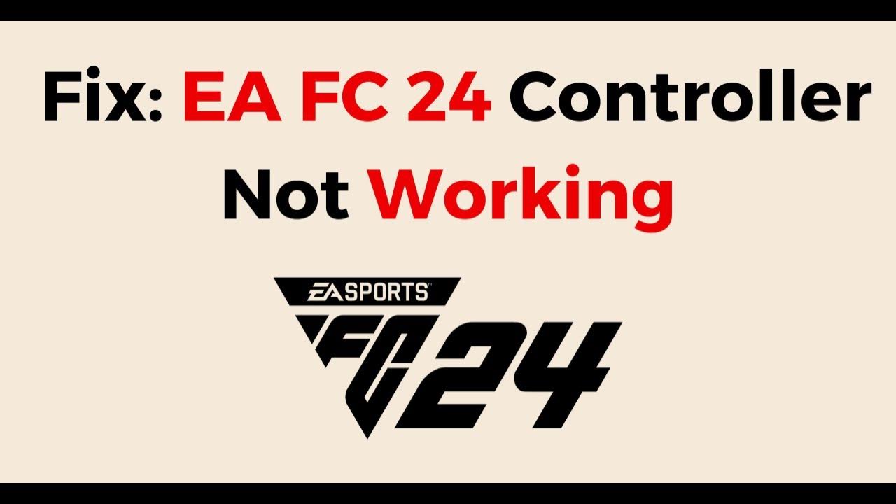 How To Fix EA FC 24 Controller Not Working - YouTube