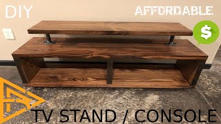 HOW TO MAKE AN AFFORDABLE  TV STAND /CONSOLE by Watch Erick 39,403 views 3 years ago 10 minutes, 3 seconds