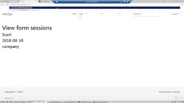 Web development using web2py and python part 24