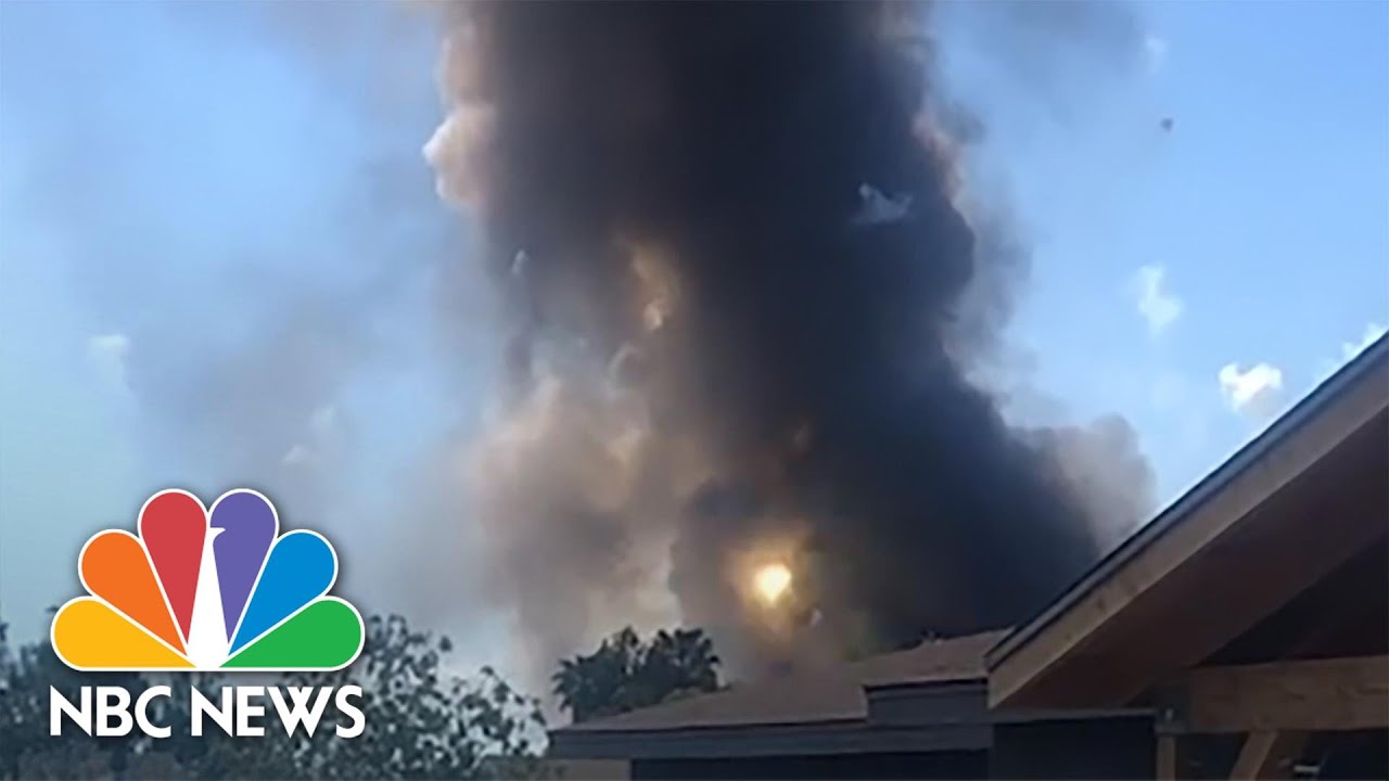 Videos Show Fireworks Going Off In Black Smoke After Explosion At California Home | NBC News NOW