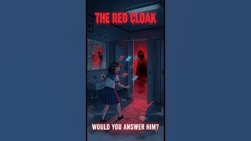 The Red Cloak Horror Story 😱 | Japan’s Scariest Urban Legend 🇯🇵 #horror #shorts