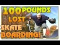 I lost 100 pounds skateboarding  skate r diet weight loss vlog update with skatemaster nate