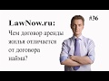 LawNow.ru: Чем договор аренды жилья отличается от договора найма? #36