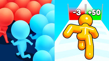 Tall Man Run vs Count Master 3D / Satisfying Gameplay 2024, ASMR Games