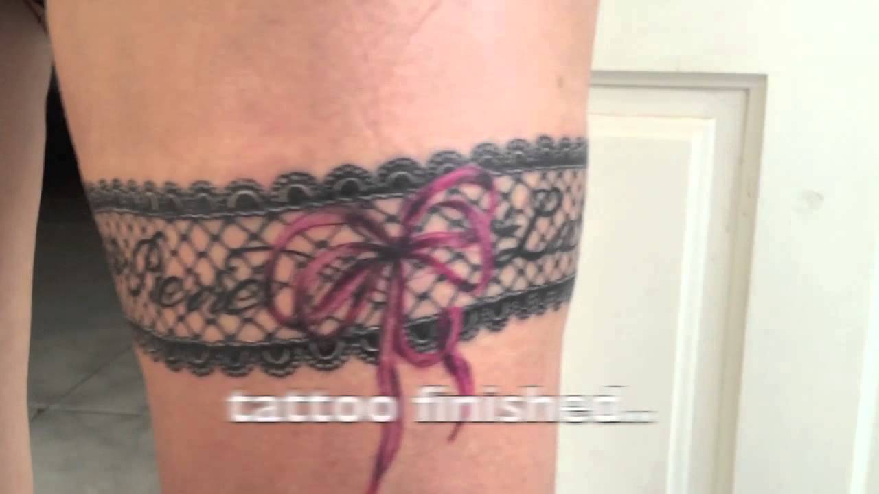 lace tattoo leg tears of Fenix gran canariaHD