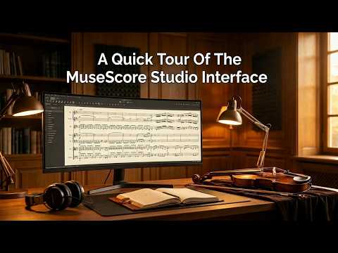 A Quick Tour Of The MuseScore Studio Interface