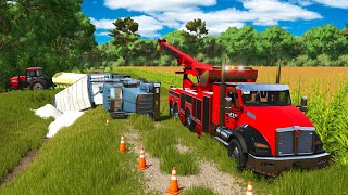 ROOKIE TOTALS LOADED SEMI TRUCK! | New HEAVY RESCUE Dispatched screenshot 3