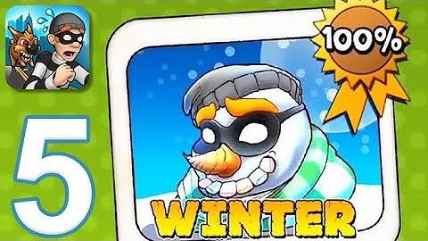 Robbery Bob - Gameplay Walkthrough Part 5 - Chapter 5: Winter (iOS, Android)