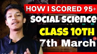 How I Scored 95/100 IN SST | Class 10th Social Science | CBSE board exam