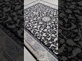 فرش 700شانه طرح ماهرخ سرمه ای کلکسیون آرزو کد 7024015