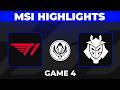 T1 vs G2 Game 4 Highlights | MSI 2026 Bracket Stage | T1 vs G2 Esports
