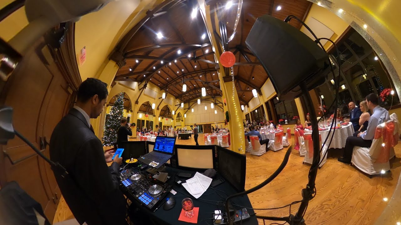 Wedding DJ Gig Log Terrace Park, Ohio St. Thomas Episcopal Church 12/28/19 GoPro Max 360