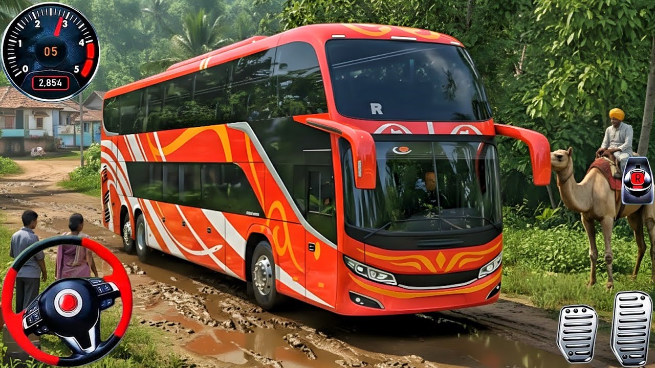 Offroad Bus Simulator 2026 - Heavy Bus Offroad Driving - Bus Game Android Gameplay