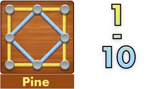 Line Puzzle: String Art | Pine | Levels 1 - 10 | Walkthrough screenshot 1