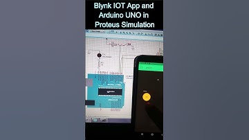 Blynk IoT APP with Arduino UNO in Proteus Simulation Control LED from Blynk IoT APP #shorts