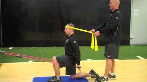 3 x 3 Resisted Half-Kneeling Cervical Flexion with Pattern Assistance