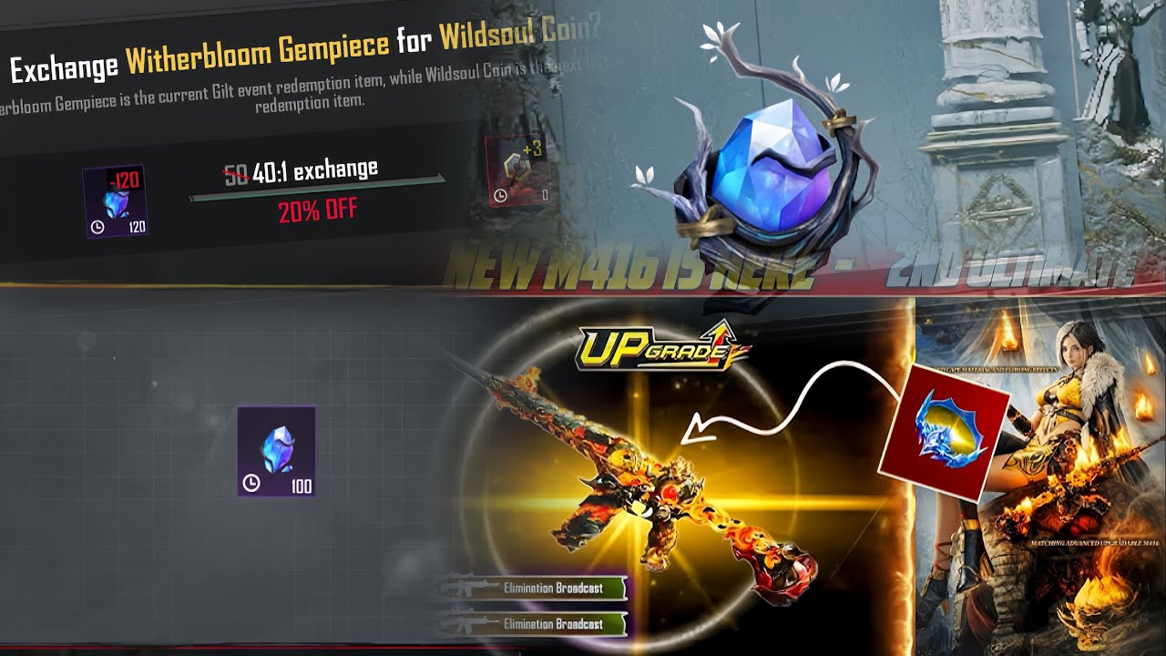 Exchange Wither-bloom Gem for Wild-soul Coin ! 3 Gem convert 4 Gem 💎 