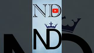 ND name brand logo 😱❤🤯 #nd #logo #logodesign #logonama #namelogo #art #shorts #viral #namelogo