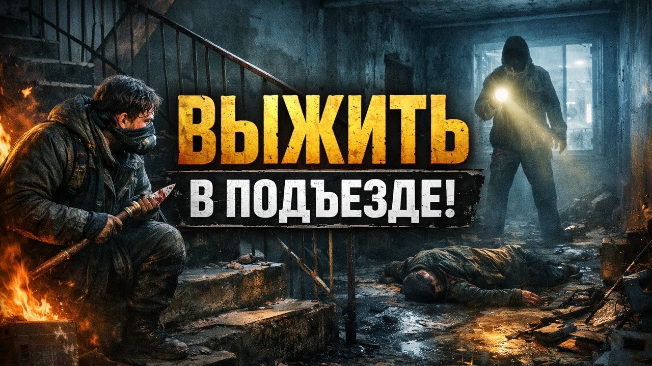 Туман СЖЁГ ГОРОД — мы выжили в подъезде. Хроники постапокалипсиса. Самая Страшная Аудиокнига!