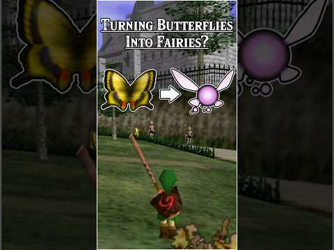 Ocarina of Time Secret: Transform The Butterflies Into Fairies!