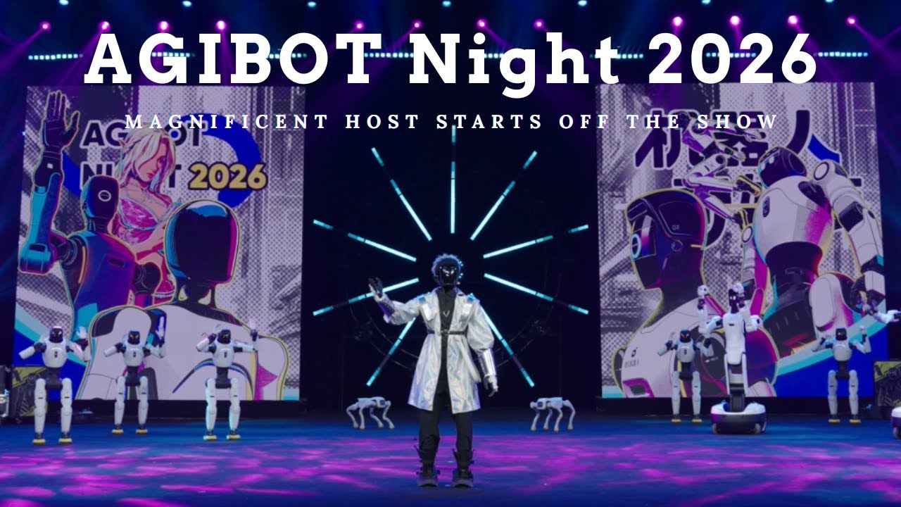 🎤High-energy opening show! Magnificent host AGIBOT A2 starts off the show✨