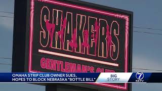 Omaha strip club owner sues, hopes to block Nebraska 'bottle bill'