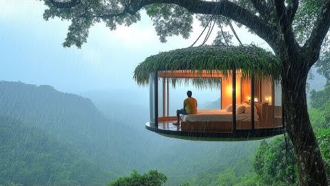 7 jours pour construire une maison en bois transparente suspendue à une branche d’arbre