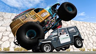 Police Car Chases - Beamng Drive Smashchan