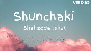 Shahzoda - Shunchaki | Шахзода - Шунчаки (QO'SHIQ MATNI, TEKST)