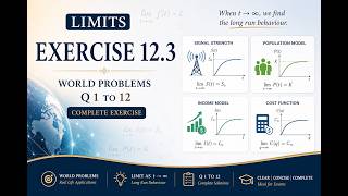 17.LIMITS Full Chapter 🔥 Ex 12.3 Q1–9 in ONE Shot | Word Problems Explained | Class 11 Maths