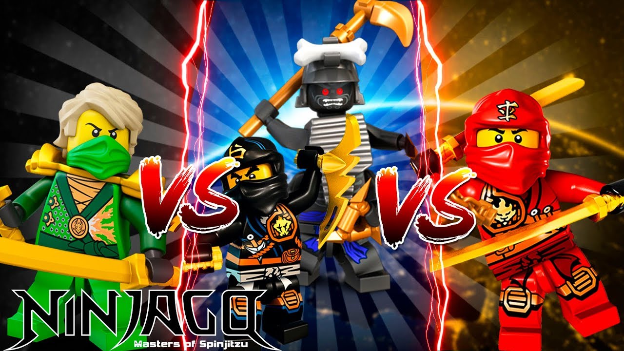 Minecraft Versus - LORD GARMADON THREATENS TO DESTROY THE NINJAGO - LLYOD, KAI & COLE