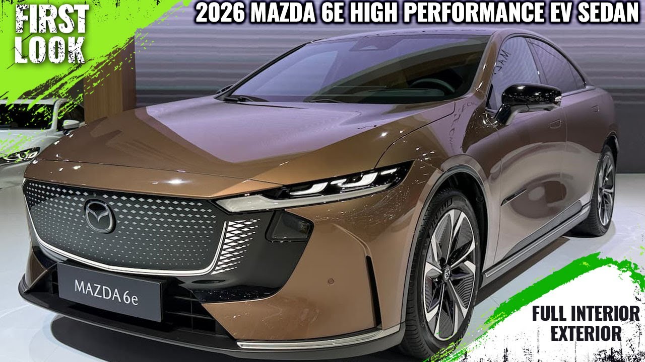 Mazda 6e High Performance EV Sedan Launched At 2025 Japan Mobility Show - Full Interior Exterior