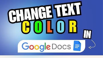 How To Change Text Color In Google Docs