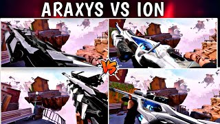 Araxys Operator Vs Ion Operator Comparison Which One Is The Best Operator Skin In Valorant