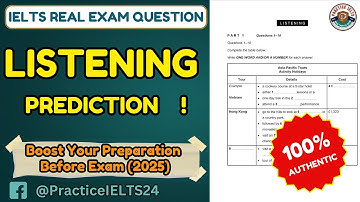 FULL AUTHENTIC IELTS LISTENING TEST | Real Exam Prediction With Answers | Latest Listening Test 2025