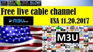 FREE USA IPTV M3U LINK 11.20.2017 WATCH LIVETV,KIDS,MOVIES,SPORT image