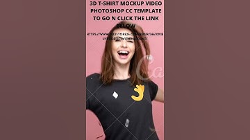 Thumbnail of 3D T-SHIRT MOCKUP VIDEO PHOTOSHOP CC TEMPLATE.   #US#YOUTUBE #unitedstate#europe