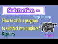 PHP Programs Part-05 | Subtraction | How To Subtract Numbers