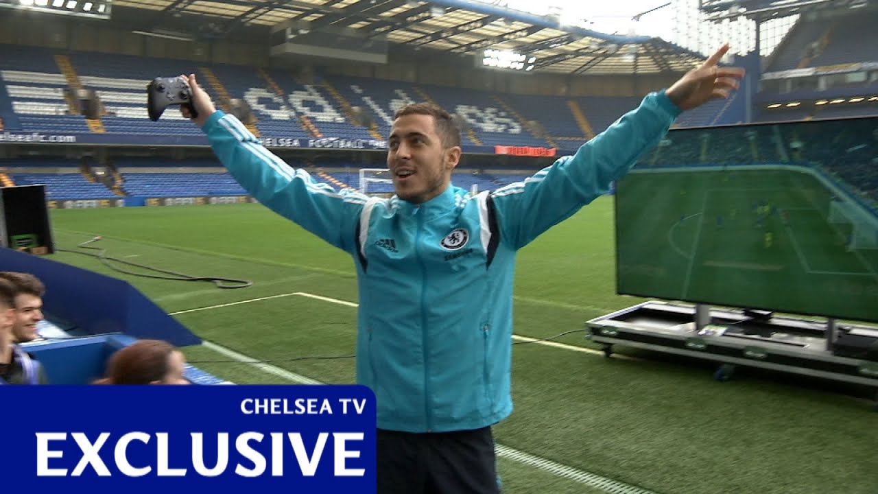 Hazard takes on fans at FIFA 15